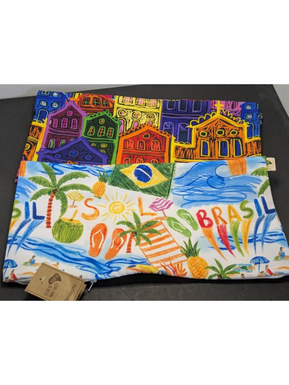 Brasil-Themed Pillow Cover Set Of 2 By Brasileiras Multicolor 18x18 Inches